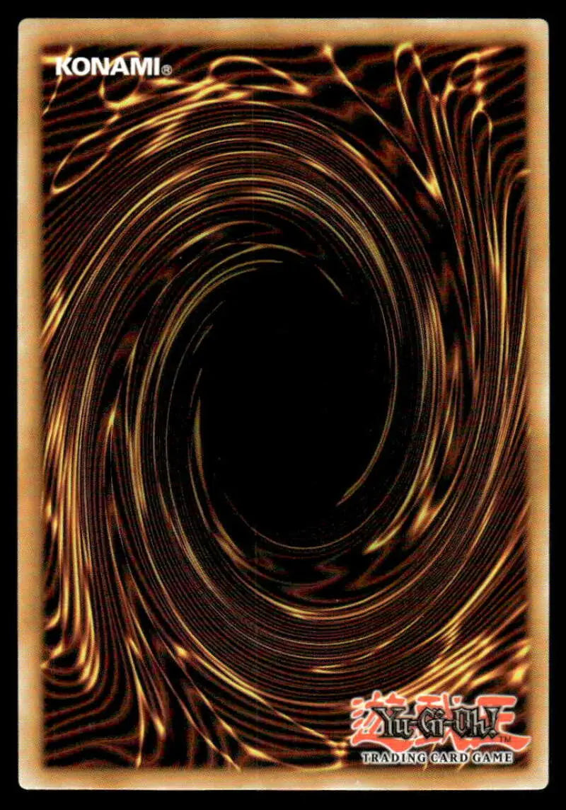 Yu-Gi-Oh trading card back featuring a brown and black spiral vortex with flower buds design
