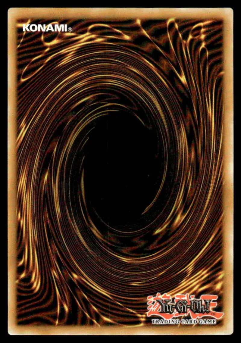 Yu-Gi-Oh trading card back with brown and gold spiral vortex pattern for Power of the Elements