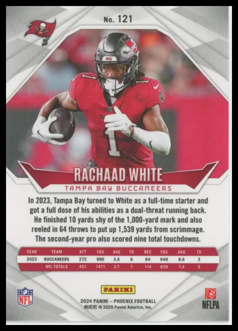 Rachaad White 2024 Panini Phoenix Football card Tampa Bay Buccaneers collectible