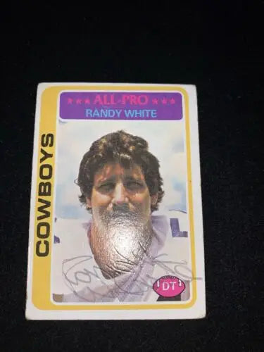 Randy White Signed 1978 Topps #60 Dallas Cowboys Autographed Trading Card HOF AUTO JSA