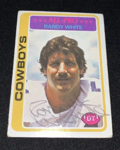 Randy White Signed 1978 Topps #60 Dallas Cowboys Autographed Trading Card HOF AUTO JSA