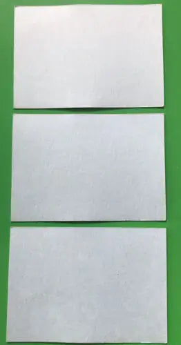 Three blank white cards from the Rare 1961 Fleer Football Magic Message lot