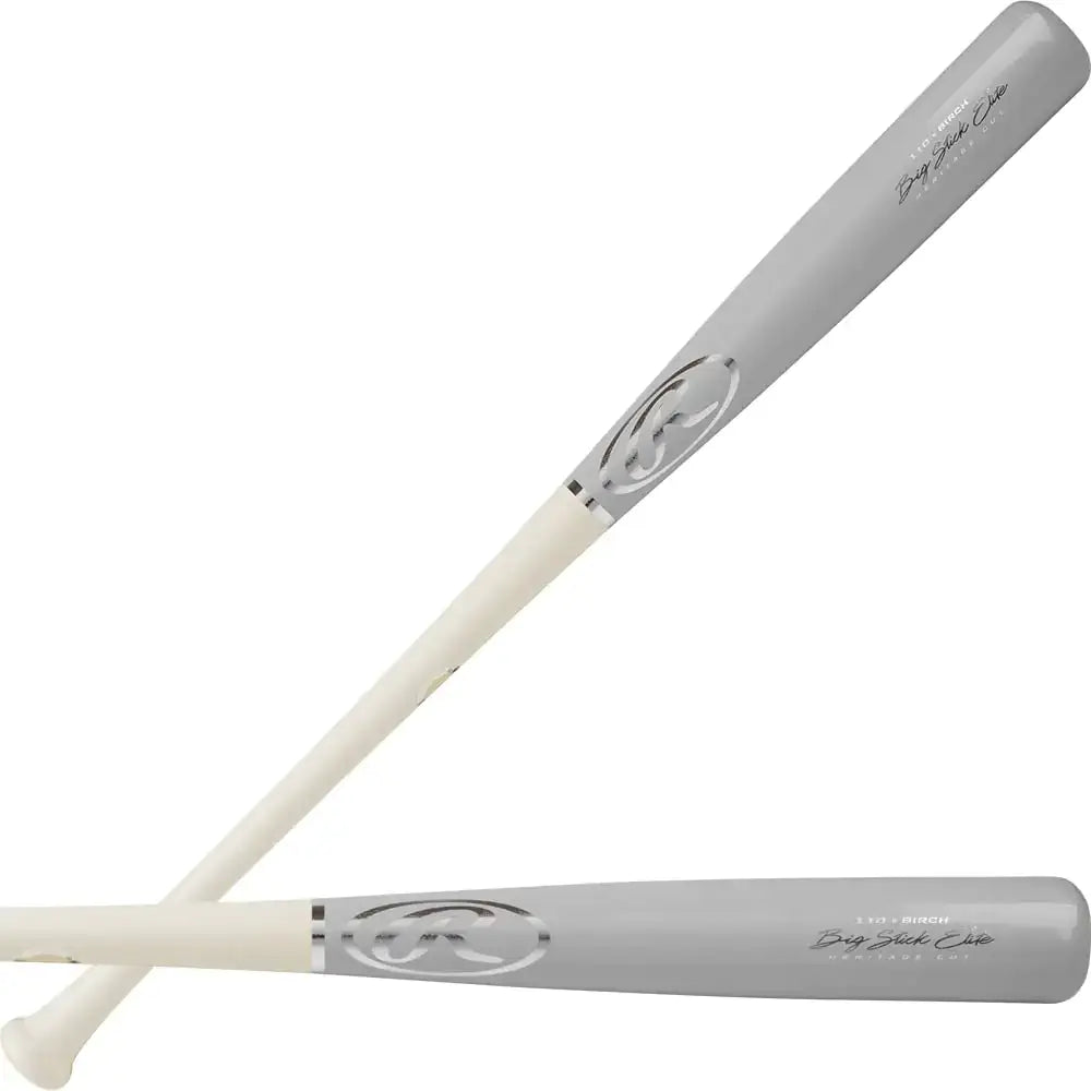 Two Rawlings Big Stick Elite 110 Birch Wood Bats for baseball play