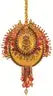 Golden pendant with red and orange gemstones from Retired The Cracker Box Christmas Ornament Kit