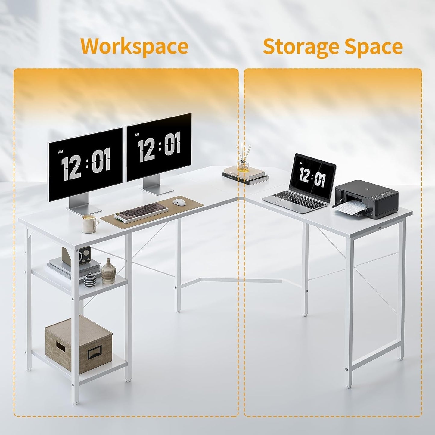 Reversible L Shaped Desk with Storage for Home Office-4
