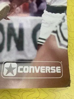 Vintage Converse poster featuring a Chicago Bulls basketball player for Ricky Sobers product