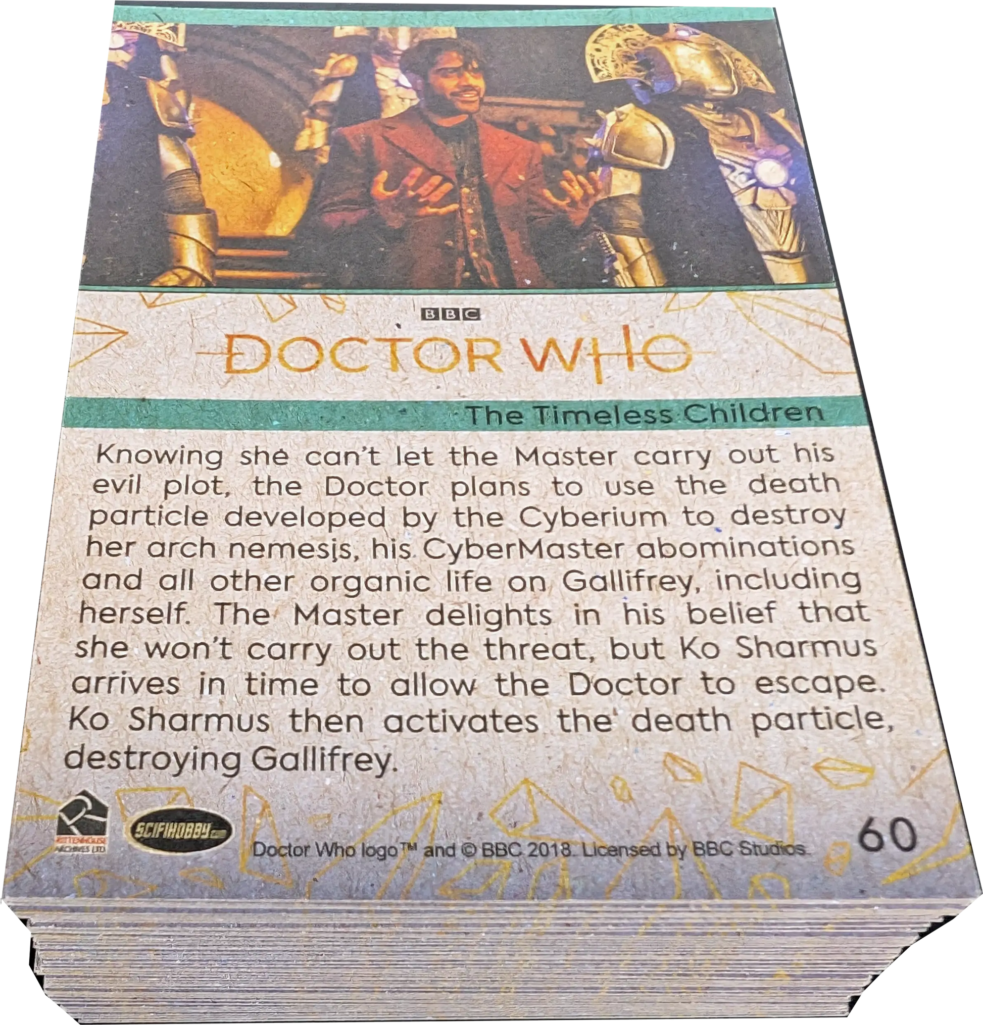 Doctor Who trading card variant parallel highlighting Timeless Children and Ko Sharmus