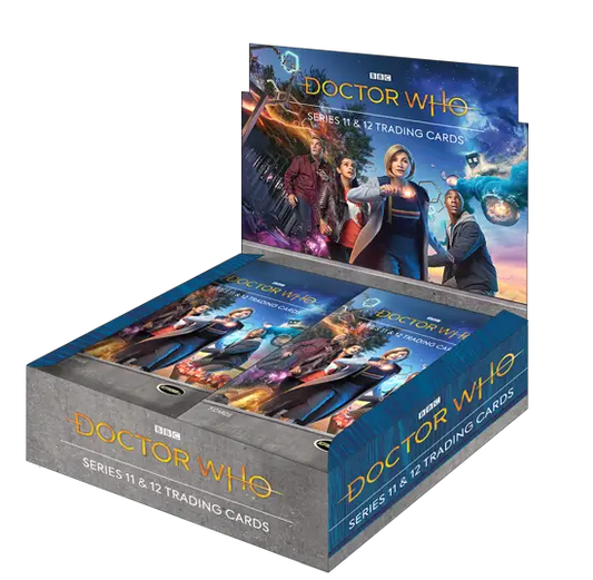 Doctor Who trading card display box from Rittenhouse 2022 limited edition hobby box
