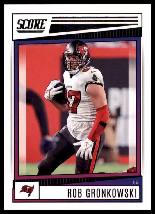 Rob Gronkowski football card from the 2022 Score Tampa Bay Buccaneers series