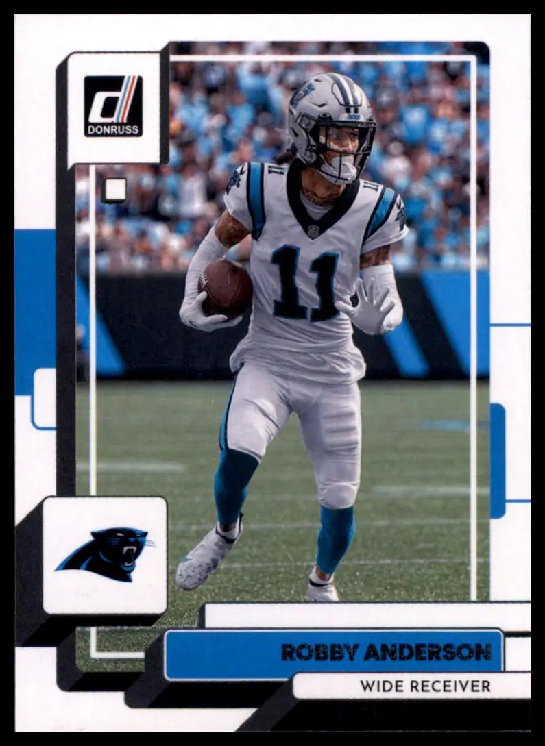 Robby Anderson football card from 2022 Donruss Carolina Panthers series