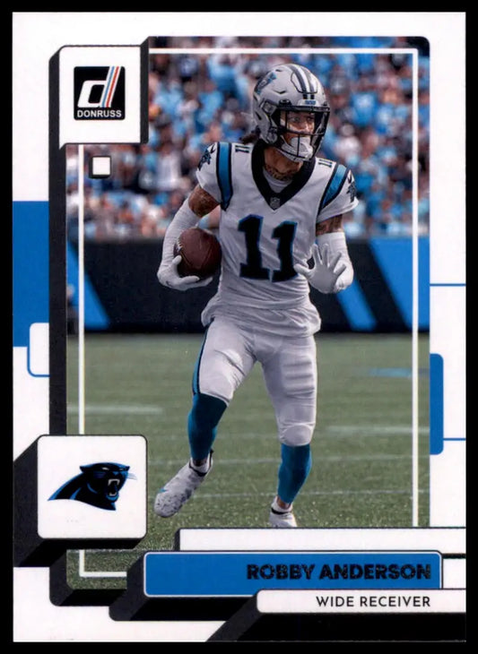 Robby Anderson football card from 2022 Donruss Carolina Panthers series