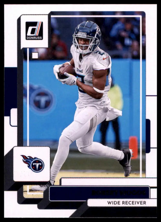 Football trading card featuring Robert Woods from 2022 Donruss Tennessee Titans collection