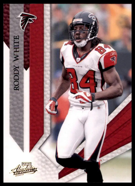 Roddy White 2009 Playoff Absolute Memorabilia football trading card Atlanta Falcons