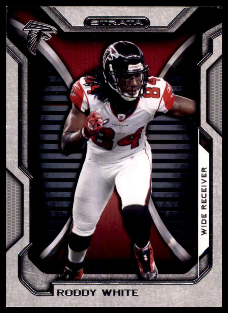 Football trading card featuring Roddy White from Topps Strata 2012 Atlanta Falcons