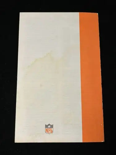Vintage NFL program featuring Roger Staubach’s Dallas Cowboys play touch football pamphlet