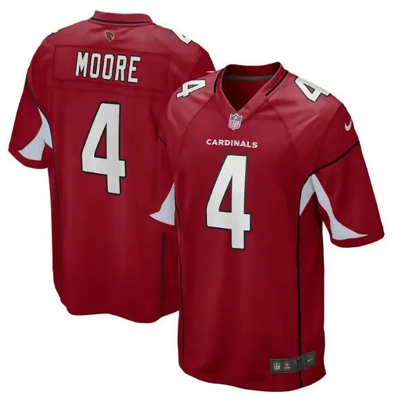 Red Arizona Cardinals Rondale Moore Nike Game Jersey with number 4 and MOORE on back