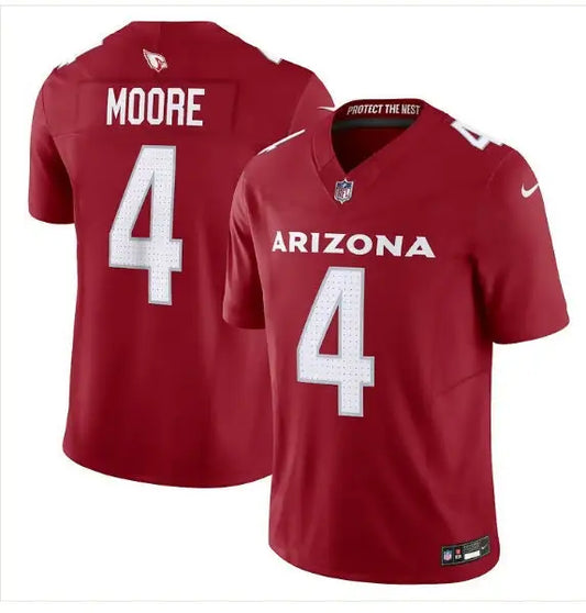 Red Arizona Cardinals Rondale Moore Nike Vapor F.U.S.E. Limited Jersey with number 4 and MOORE on back