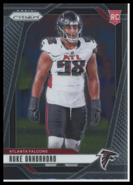 Ruke Orhorhoro 2024 Panini Prizm football rookie card Atlanta Falcons product
