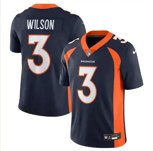 Denver Broncos Russell Wilson navy blue Nike Vapor Untouchable Limited football jersey