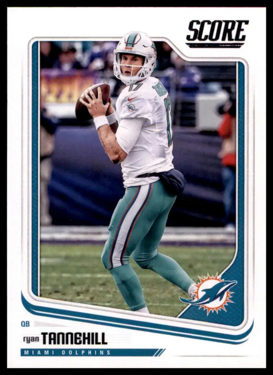 Ryan Tannehill football card from 2018 Score #186 Miami Dolphins collection