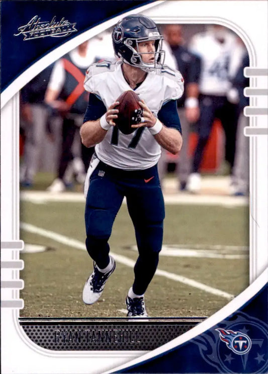 Football trading card of Ryan Tannehill in Tennessee Titans uniform from Panini Absolute
