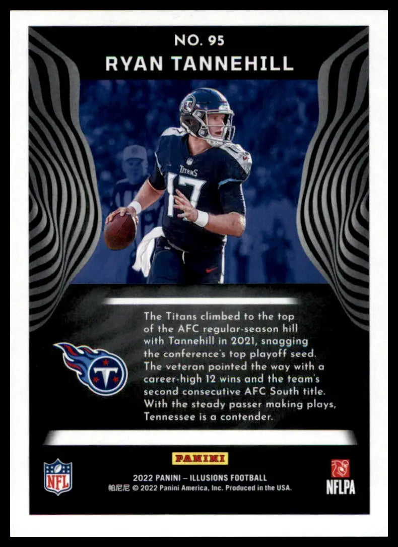 Ryan Tannehill football card from Panini Illusions 2022 Tennessee Titans collection