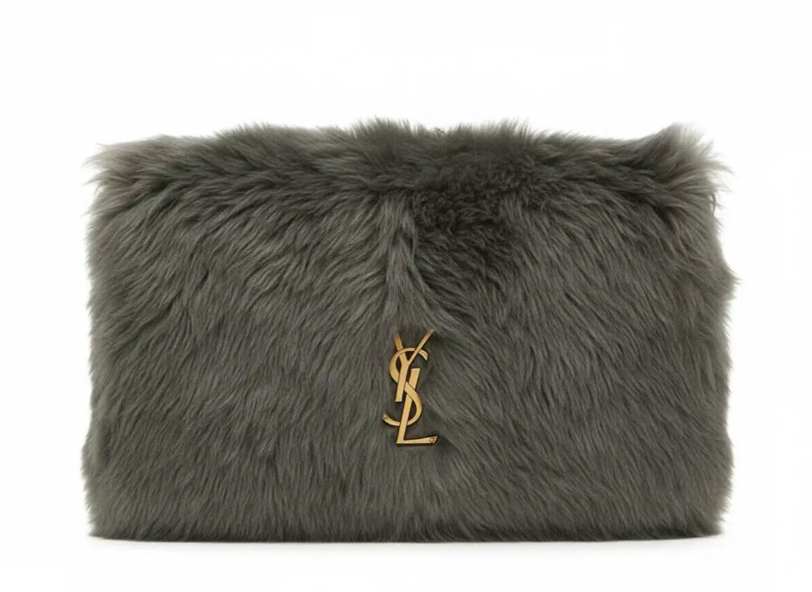 Saint Laurent Jamie Medium Shearling Shoulder Bag - Handbags