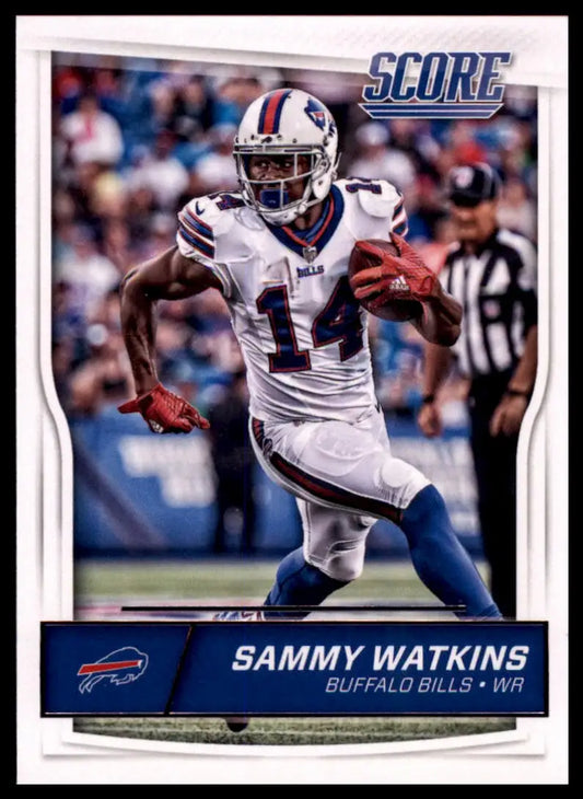Football trading card featuring Sammy Watkins of the Buffalo Bills from 2016 Score series