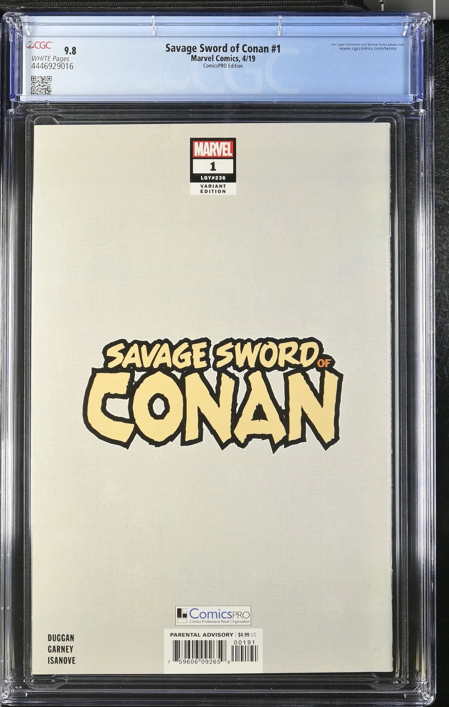 CGC-graded Savage Sword of Conan #1 in protective slab for collectors and trading cards