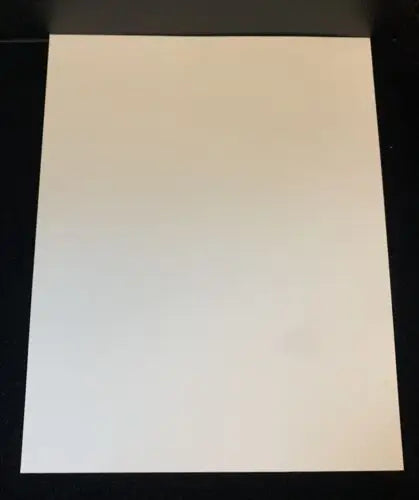 Blank, rectangular off-white paper from Sean Berry Autographed Houston Astros JSA COA