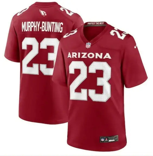 Two Arizona Cardinals football jerseys with number 23, one front and one back view