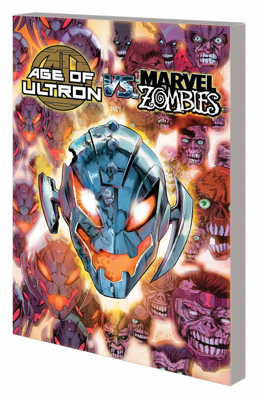 Comic book cover for SECRET WARS BATTLEWORLD AGE OF ULTRON VS MARVEL ZOMBIES TP featuring marvel zombies and Hank Pym