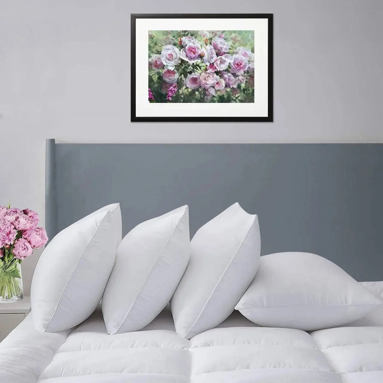 Set of 4 - King size Down Alternative Pillows - Machine Washable - Pillows