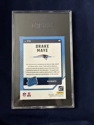 SGC 10 GEM - 2024 Panini Donruss Drake Maye #379 Press Proof BLUE (RC) - Trading Card