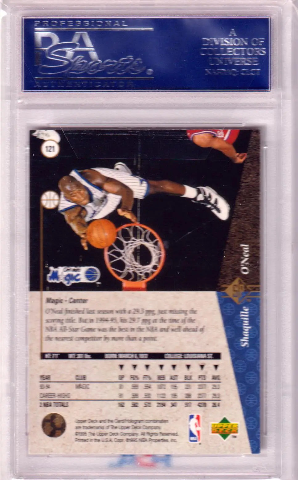 Shaquille O Neal 1994 Upper Deck SP basketball card PSA 10 GEM MINT from Columbia Hobby