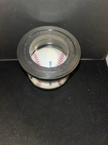 Shin Soo Choo Signed OML Baseball inside black rings, graded 8 and encapsulated