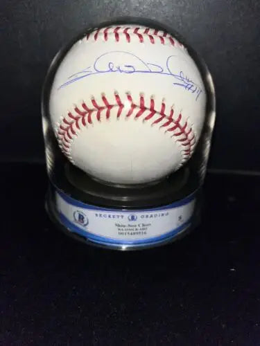 Shin Soo Choo Signed OML Baseball in Display Case for Collectors and Fans