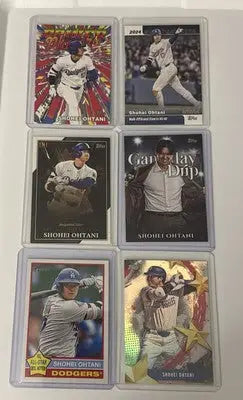 Shohei Ohtani baseball card lot featuring Ohtani baseball cards with Shohei Ohtani images