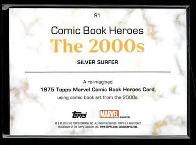 ? Silver Surfer — 2025 Topps Marvel 1975 Golden Anniversary #91 ?