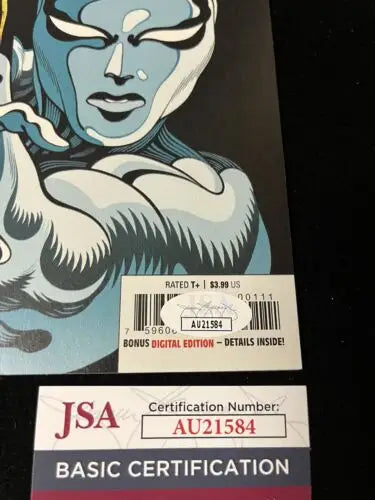 Silver Surfer comic book signed by Donny Cates with JSA certification for collectors