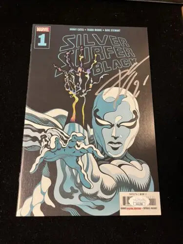 Signed Silver Surfer comic book by Donny Cates, JSA certified Marvel collectible