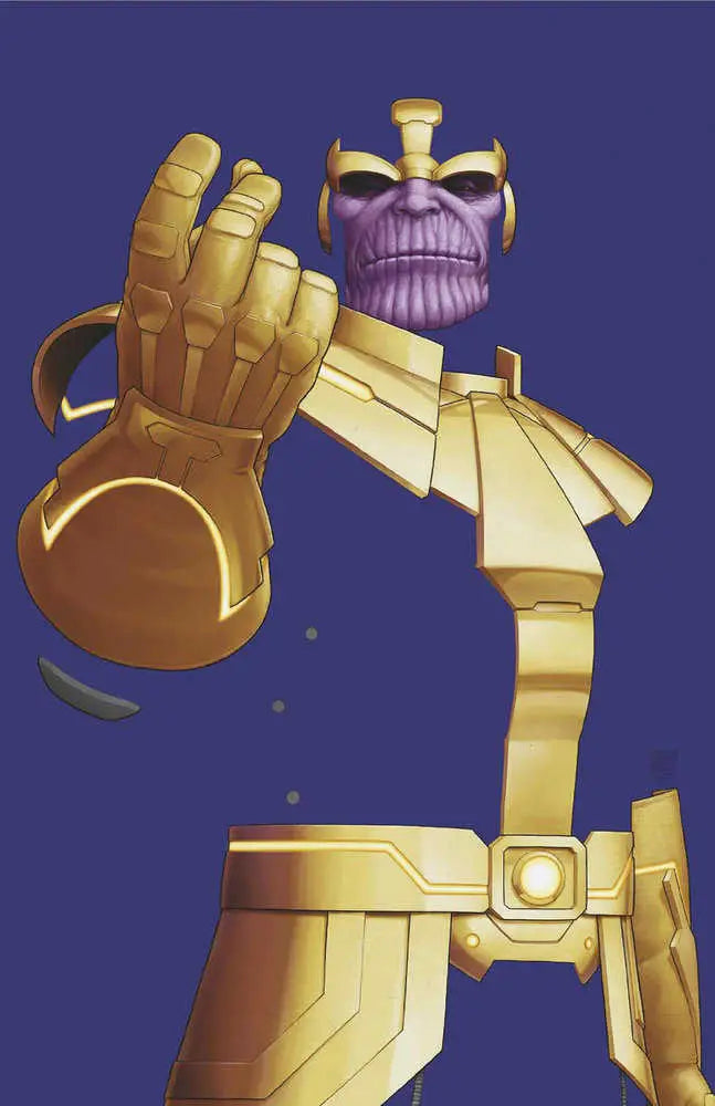 Purple-skinned villain in golden armor from Silver Surfer trading cards artwork