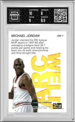 Graded Skybox Metal Michael Jordan Arc Weld basketball card available for purchase
