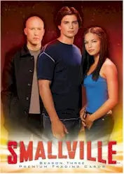 Promotional poster for Smallville featuring cast on Smallville Season 3 promo card