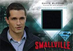 Trading card of Davis Bloome with fabric swatch from Smallville Seasons 7 thru 10