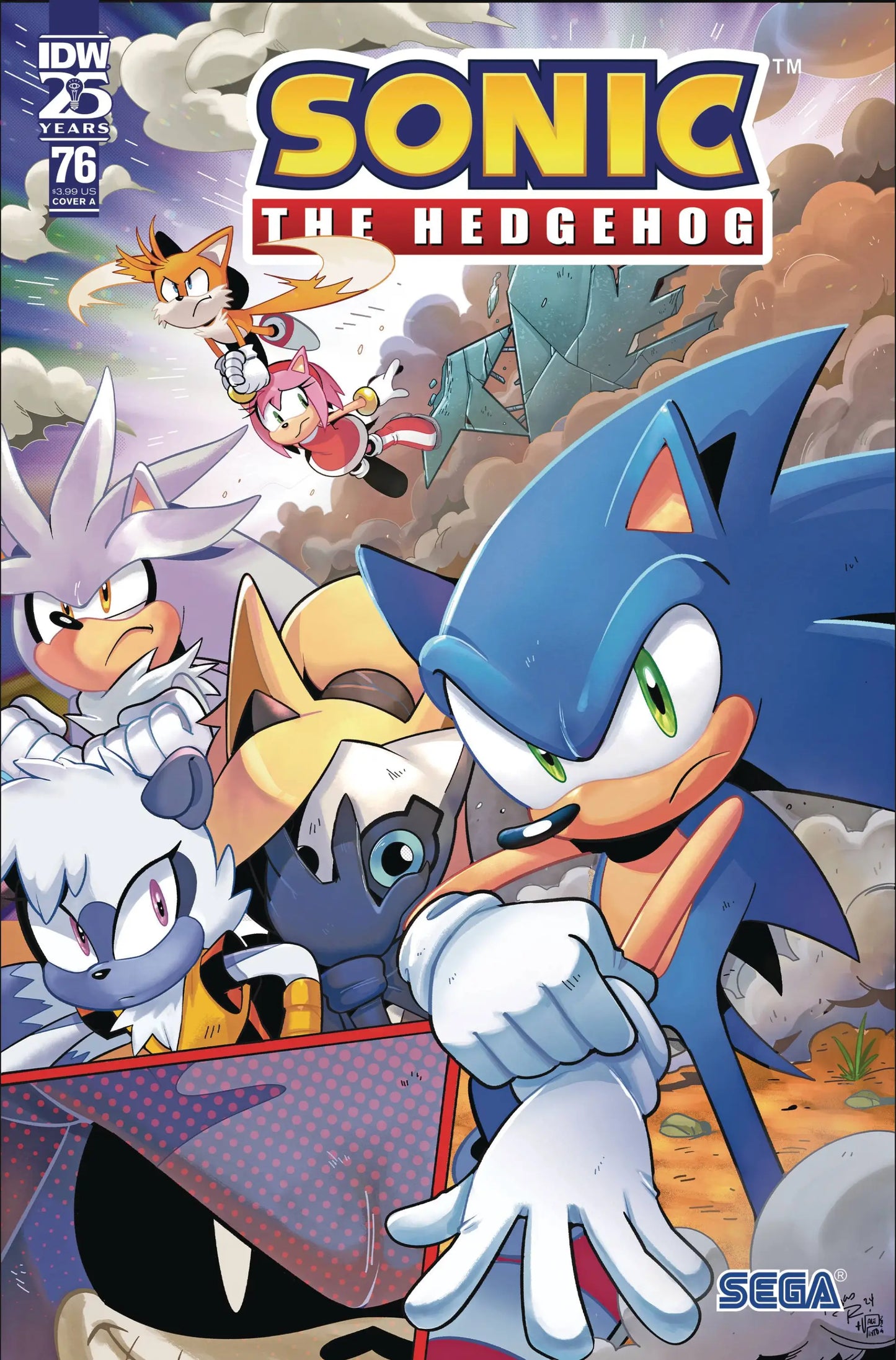 Sonic the Hedgehog comic book cover for SONIC THE HEDGEHOG #76 CVR A ROTHLISBERGER