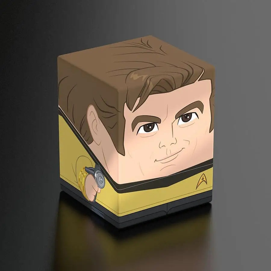 Cartoonish Captain Kirk cube from Squaroe Star Trek TOS collectible figure
