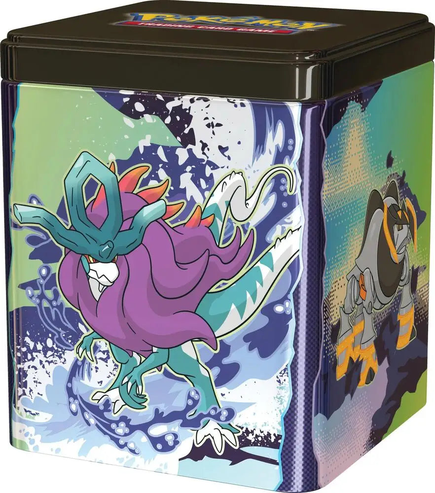 Pokémon TCG tin from Stacking Tins product for trading cards release Q1 2025
