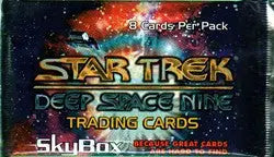 Star Trek Deep Space Nine factory sealed trading card pack with colorful cosmic background