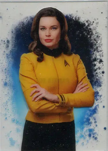 Rebecca Romijn as Number One in Star Trek uniform character card trading card image